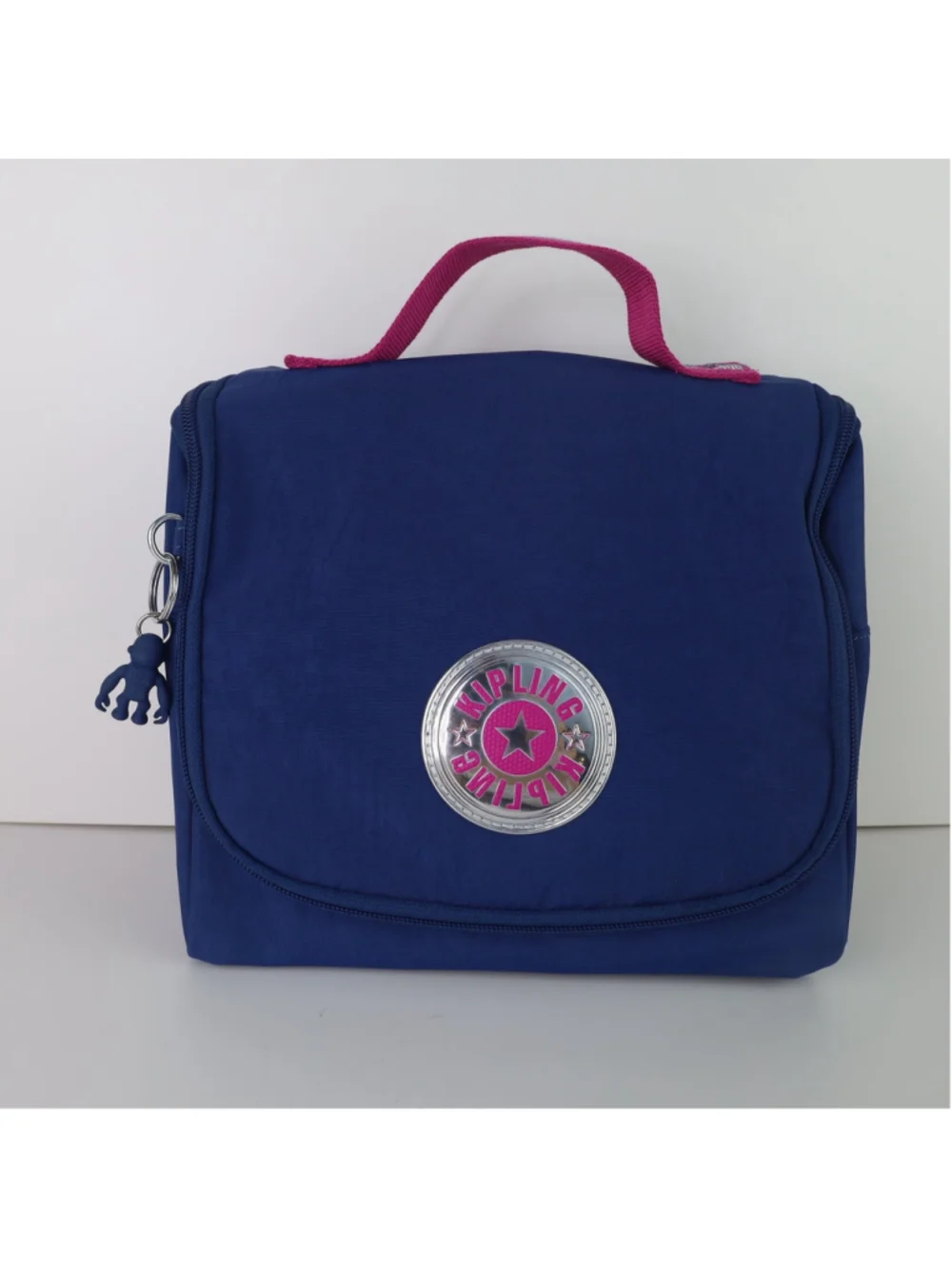 Kipling Toiletry Bag Travel Organizer Cosmetic Makeup Pouch Zip Case Nylon